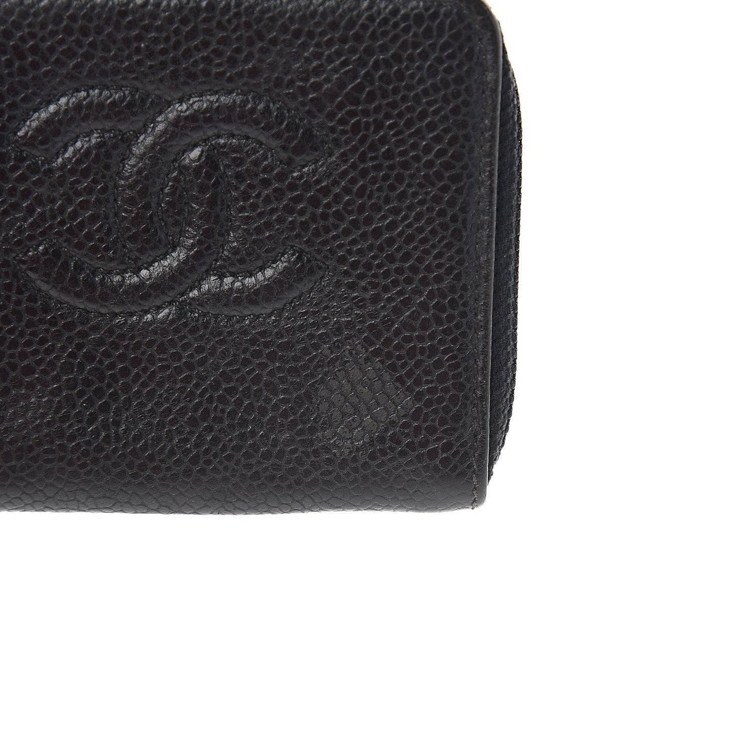 Chanel Caviar Timeless CC Zip Around Coin Purse Black 8 of 8