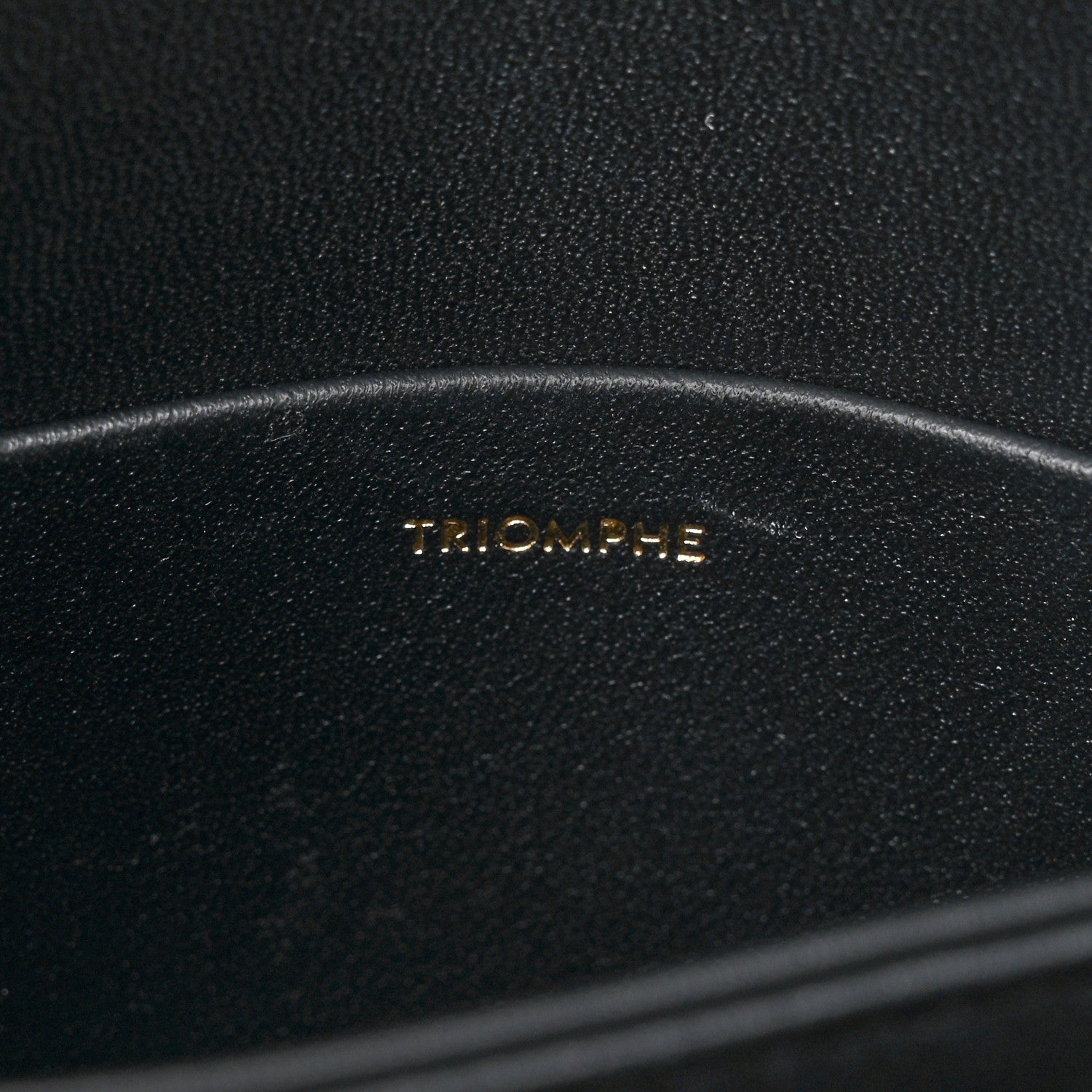 Celine Shiny Calfskin Teen Triomphe Black 7 of 12