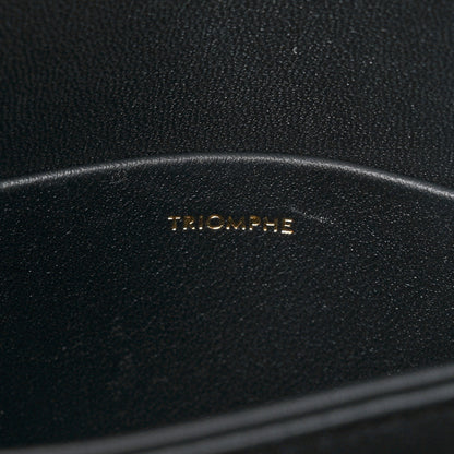 Celine Shiny Calfskin Teen Triomphe Black 7 of 12