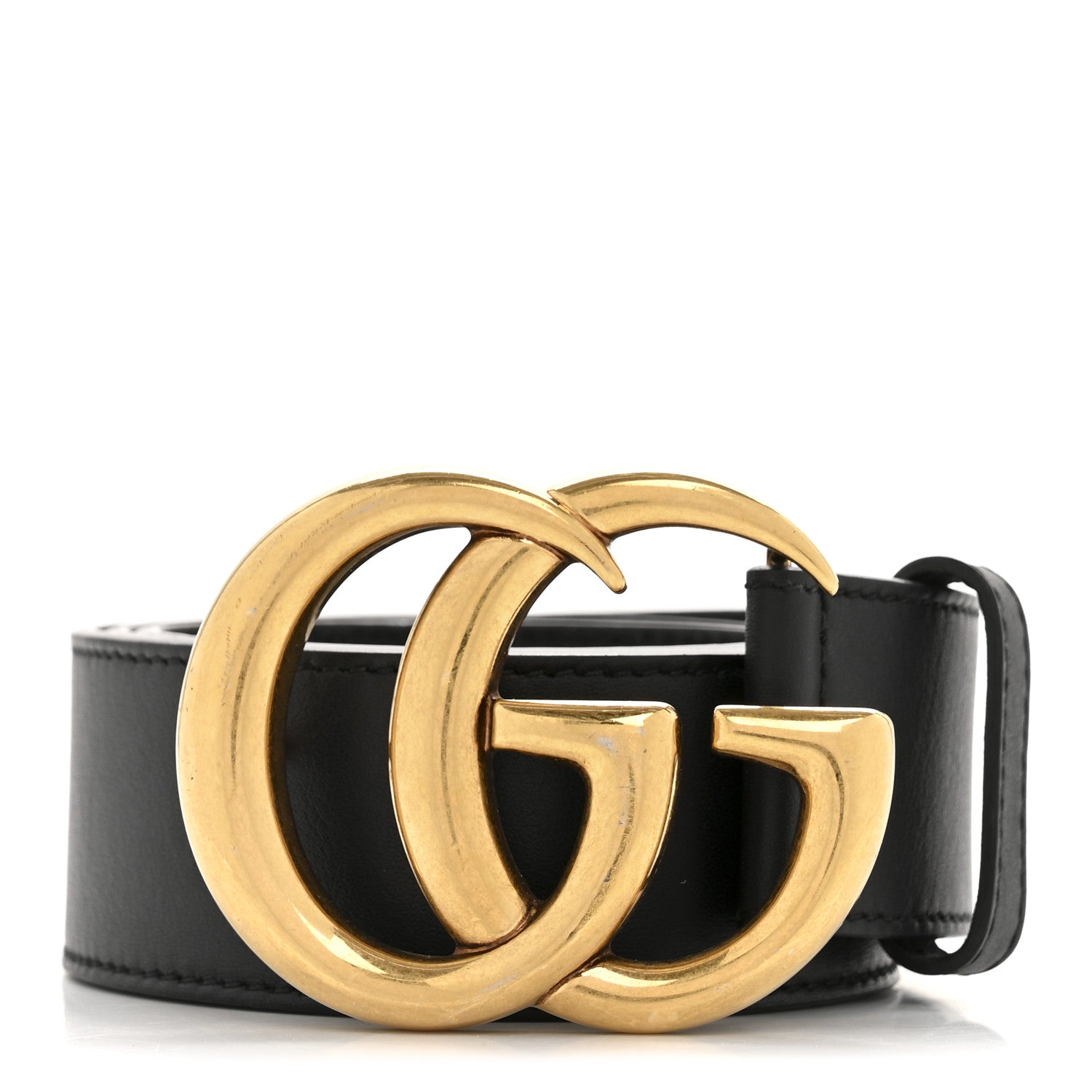 Gucci Calfskin Double G 40mm Belt 85 34 Black 1 of 8