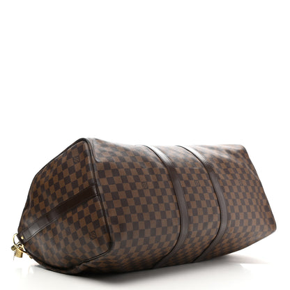 Louis Vuitton Damier Ebene Keepall Bandouliere 55 4 of 14