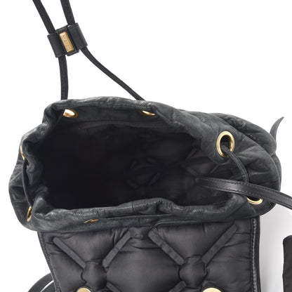 Chanel Iridescent Calfskin Quilted Chesterfield Backpack Black 5 of 11