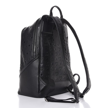 MCM Calfskin Ottomar Monogram Duke Backpack Black 4 of 19