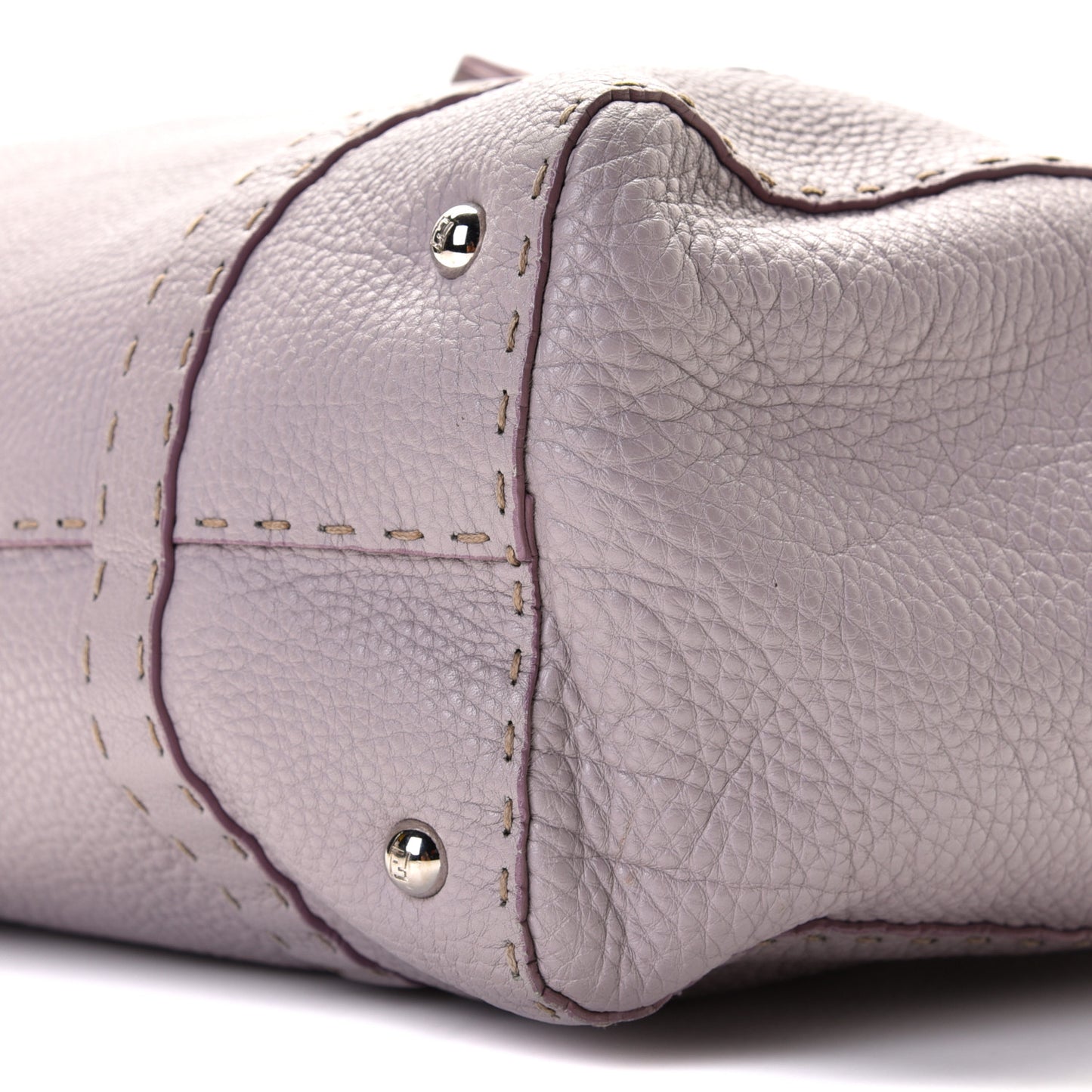 Calfskin Romano Selleria Medium Linda Satchel Pink