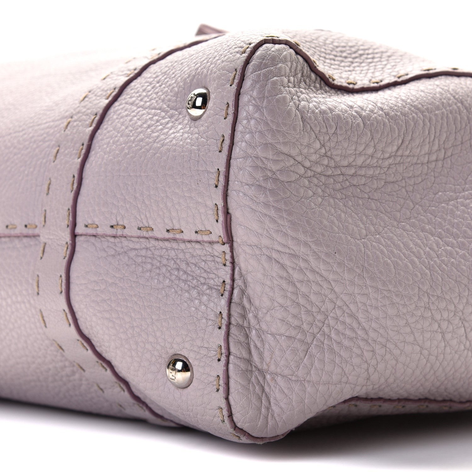 Fendi Calfskin Romano Selleria Medium Linda Satchel Pink 13 of 13