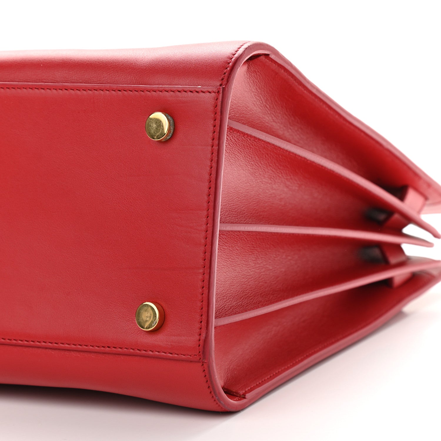 Saint Laurent Calfskin Small Sac De Jour Vermillion 9 of 9
