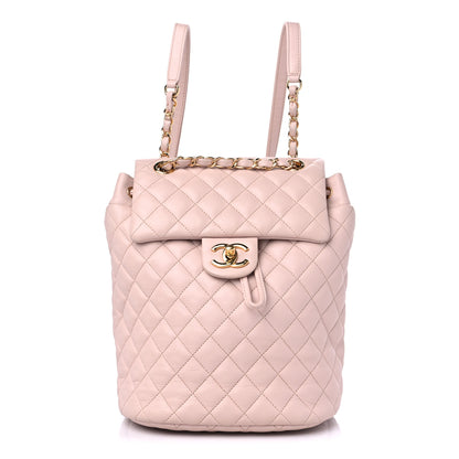 Chanel Calfskin Quilted Small Urban Spirit Backpack Light Pink 1 of 14
