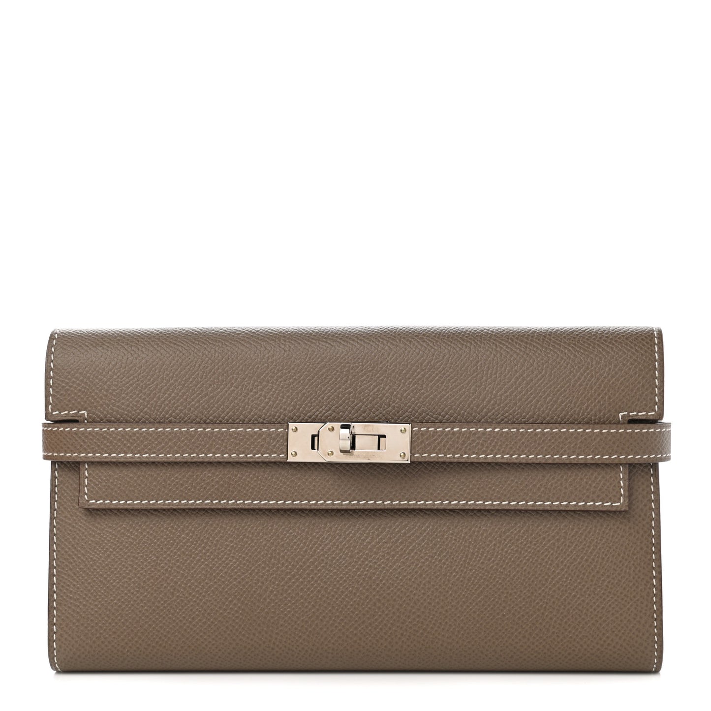 Epsom Kelly Longue Wallet Etoupe