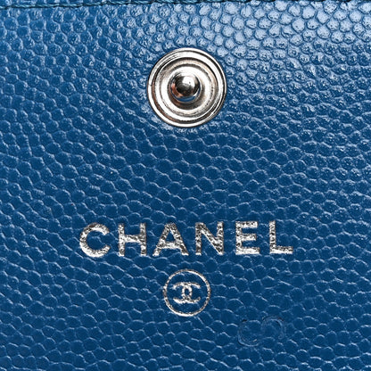 Chanel Caviar Quilted Airpods Pro Holder Belt Blue 4 of 7