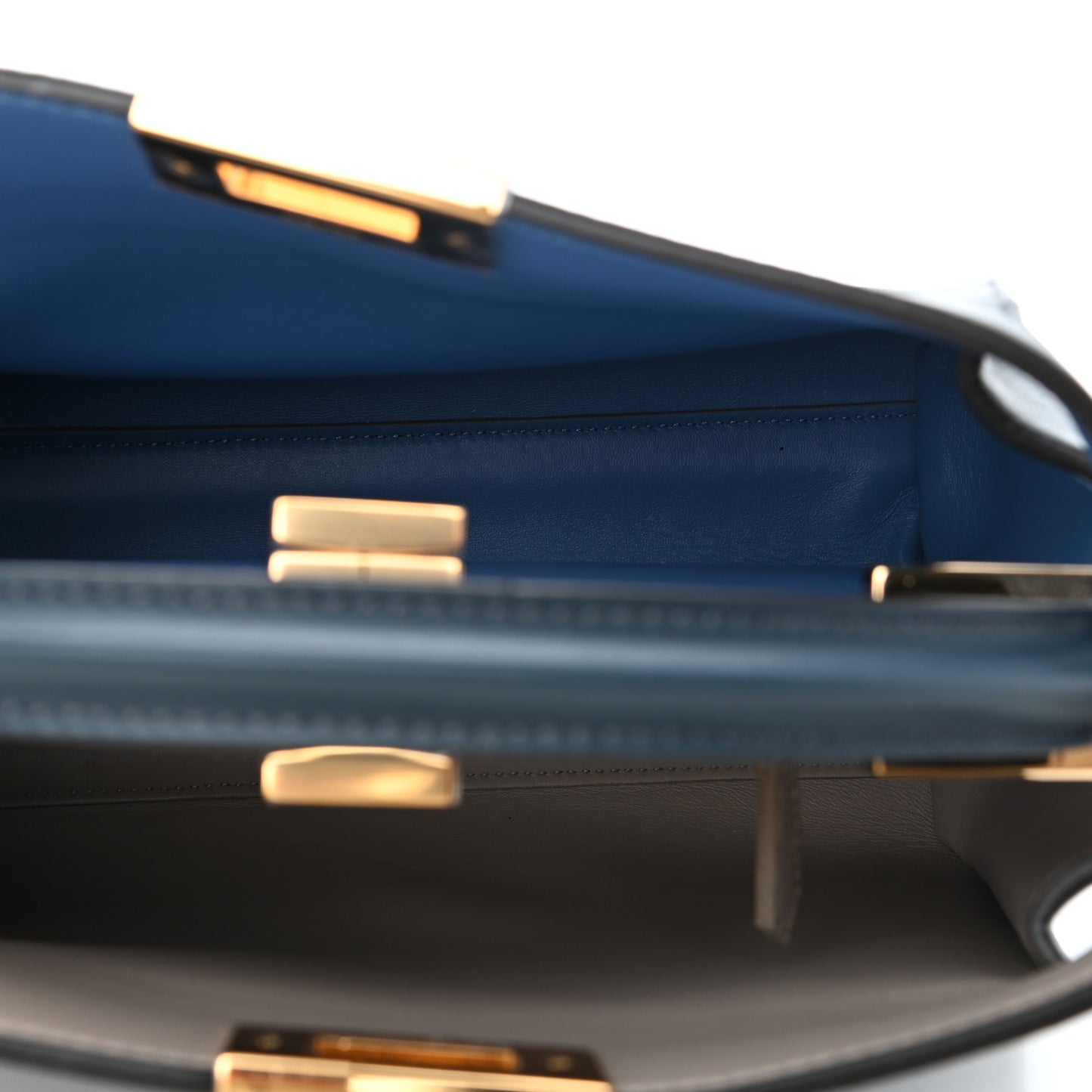 Vitello Tahiti Nappa Medium Peekaboo Iconic Essentially Satchel Notturno Grigio Polvere Nebula