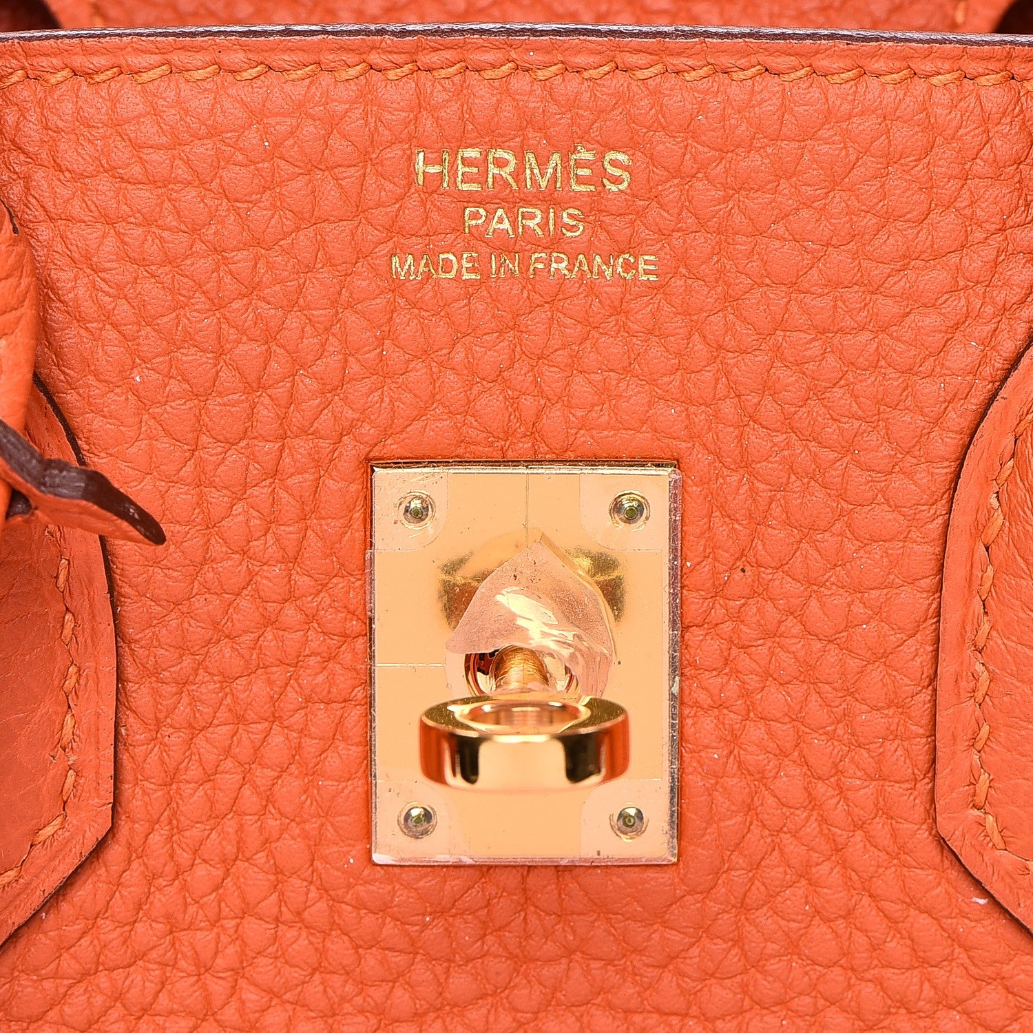 Hermes Togo Birkin 25 Feu 6 of 33