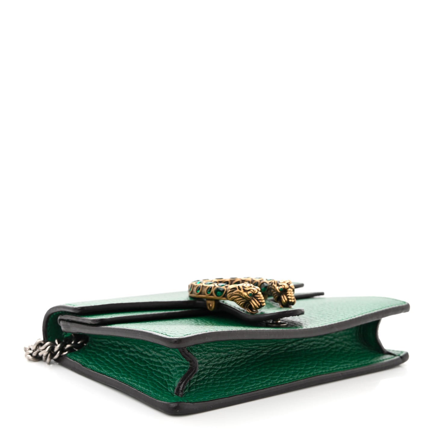 Dollar Calfskin Crystal Super Mini Dionysus Shoulder Bag Emerald
