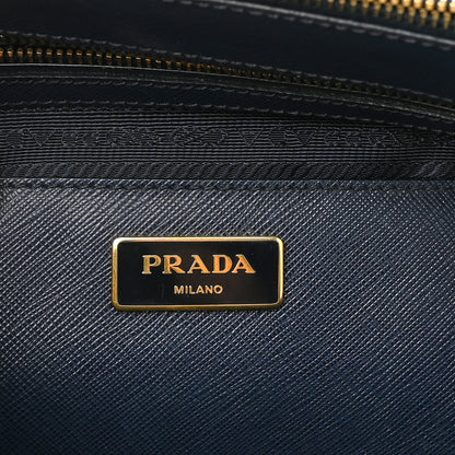 Prada Saffiano Medium Galleria Double Zip Tote Baltico 6 of 14