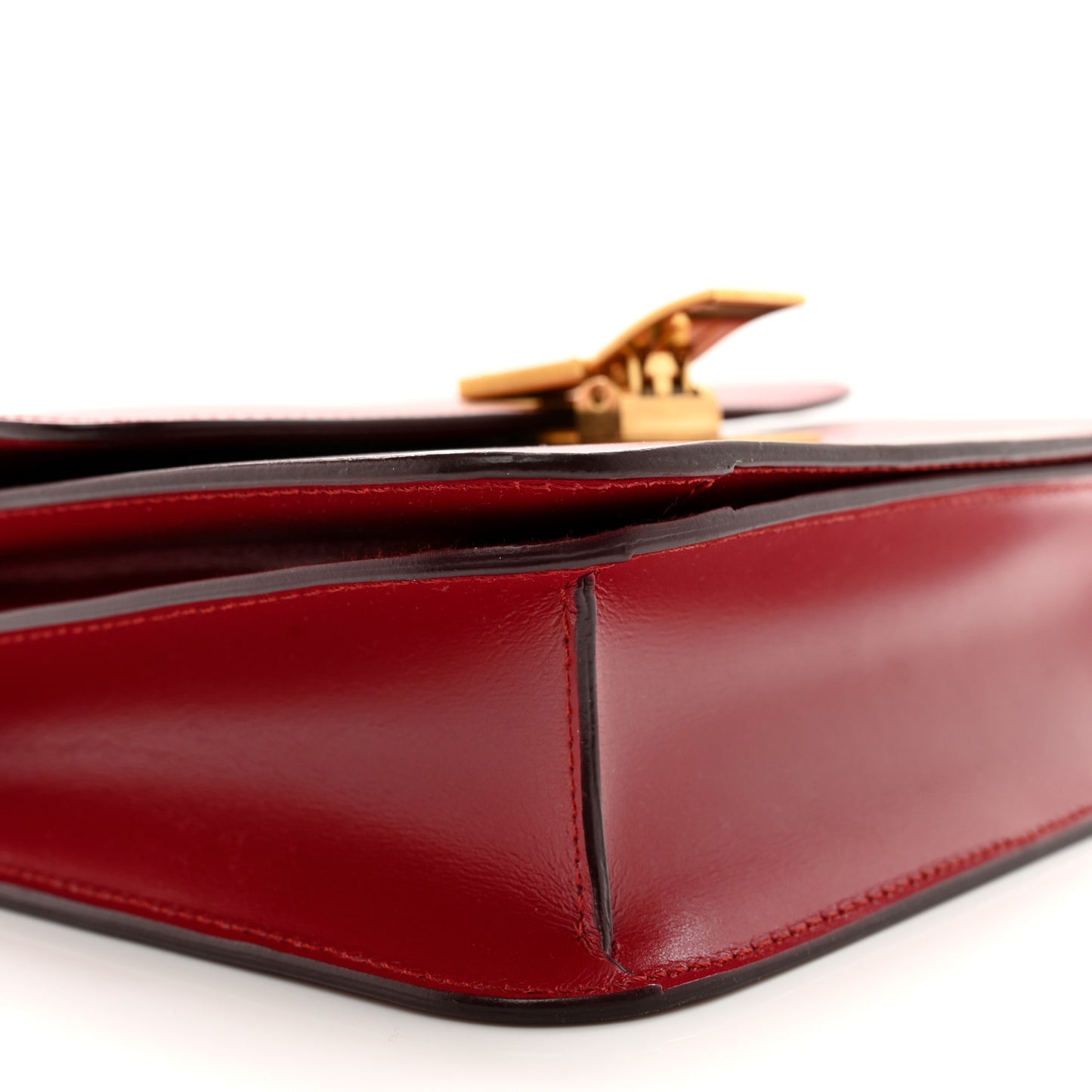 Box Calfskin Teen Classic Box Flap Bag Red