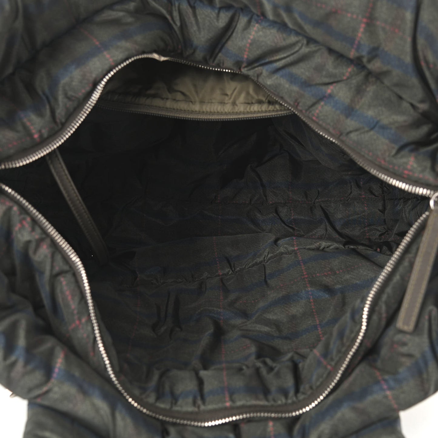 Nylon Quilted Large Coco Cocoon Tote Khaki