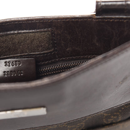 Gucci Monogram Messenger Crossbody Bag Brown 9 of 10