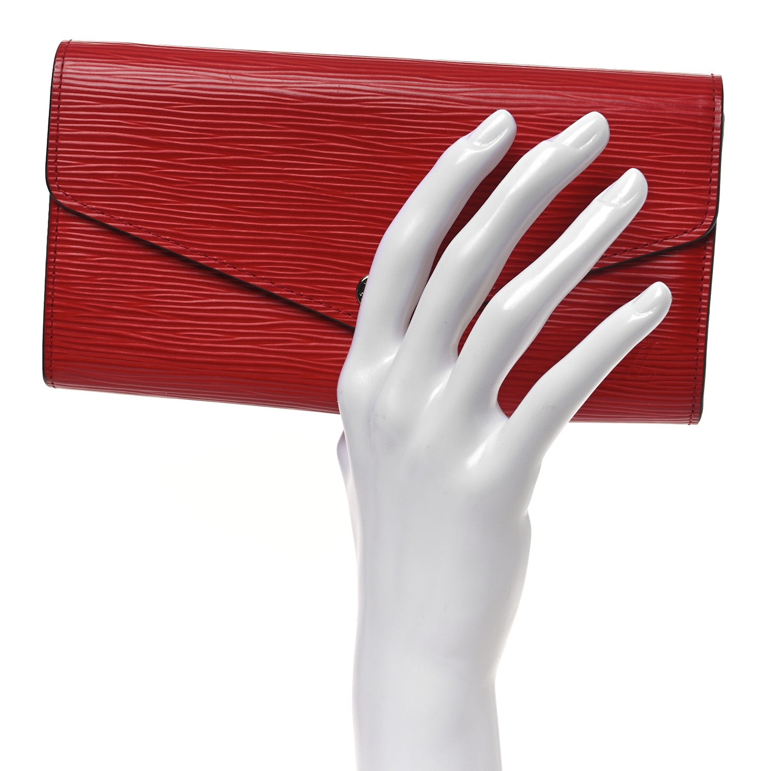 Louis Vuitton Epi Sarah Wallet NM Coquelicot 2 of 8