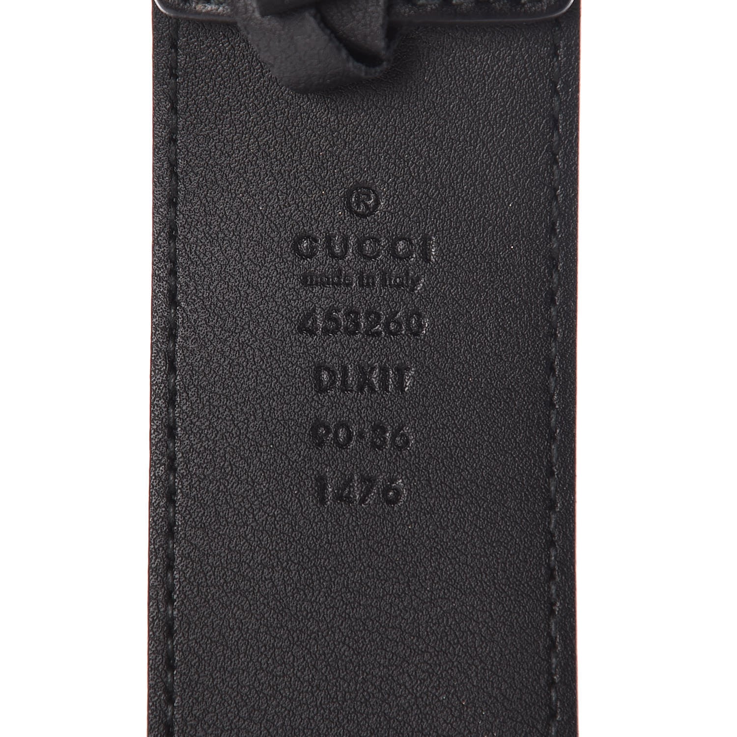 Gucci Moon Calfskin Pearl Double G 40mm Belt 90 36 Black Cream 5 of 7