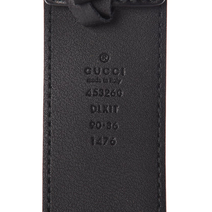 Gucci Moon Calfskin Pearl Double G 40mm Belt 90 36 Black Cream 5 of 7