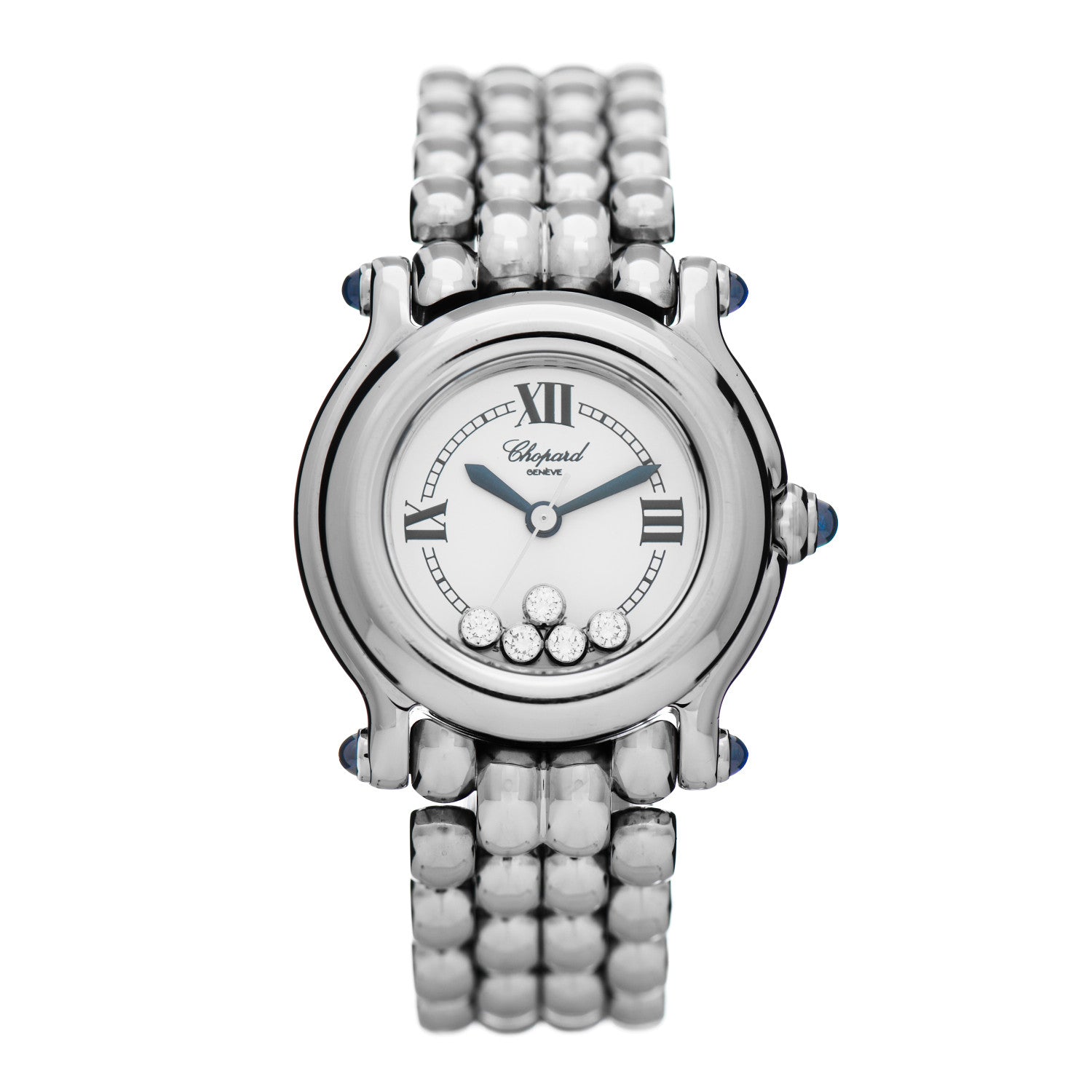 Chopard Stainless Steel 5 Diamond 26mm Happy Sport Quartz Watch 1 of 5