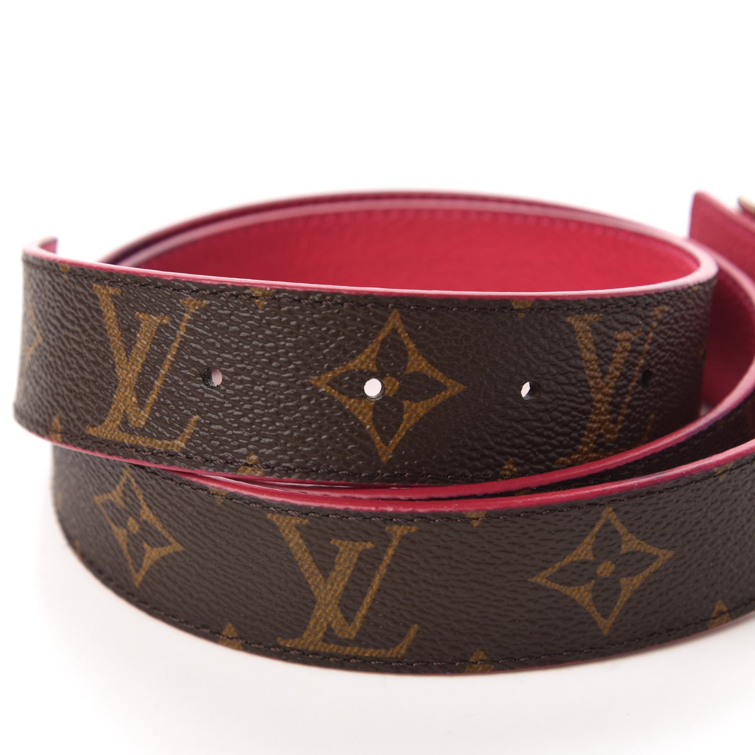 Louis Vuitton Monogram 30mm LV Initiales Reversible Belt 90 36 Fuchsia 4 of 8