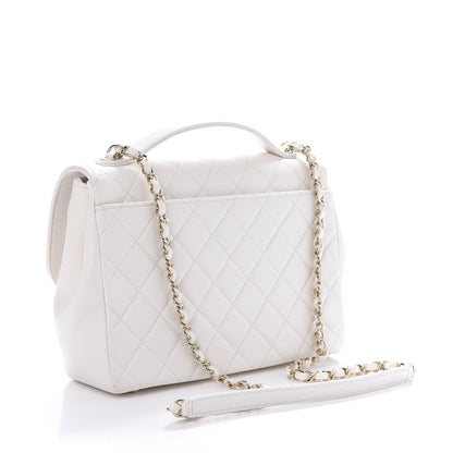 Chanel Caviar Quilted Large Business Affinity Flap White 3 of 11