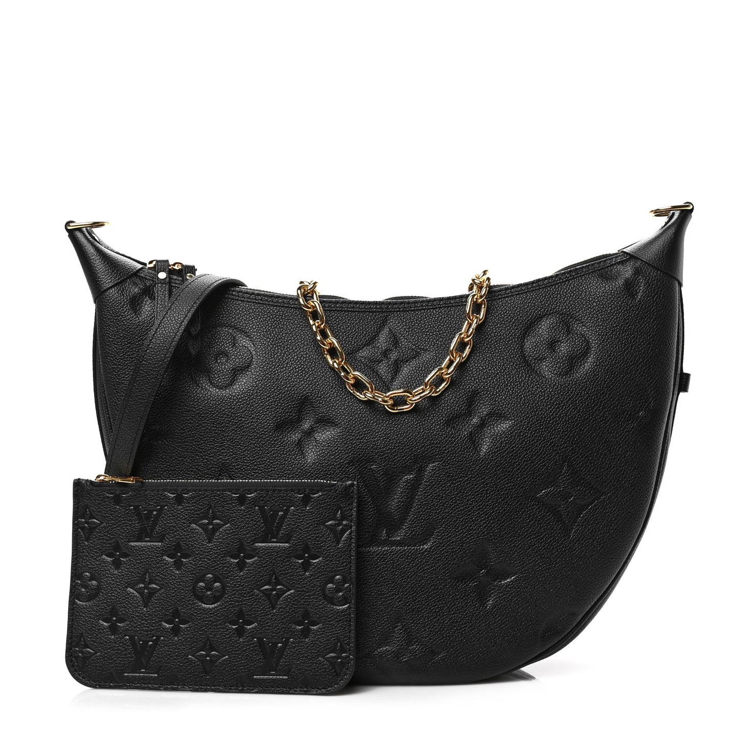 Empreinte Monogram Giant Loop Hobo Black