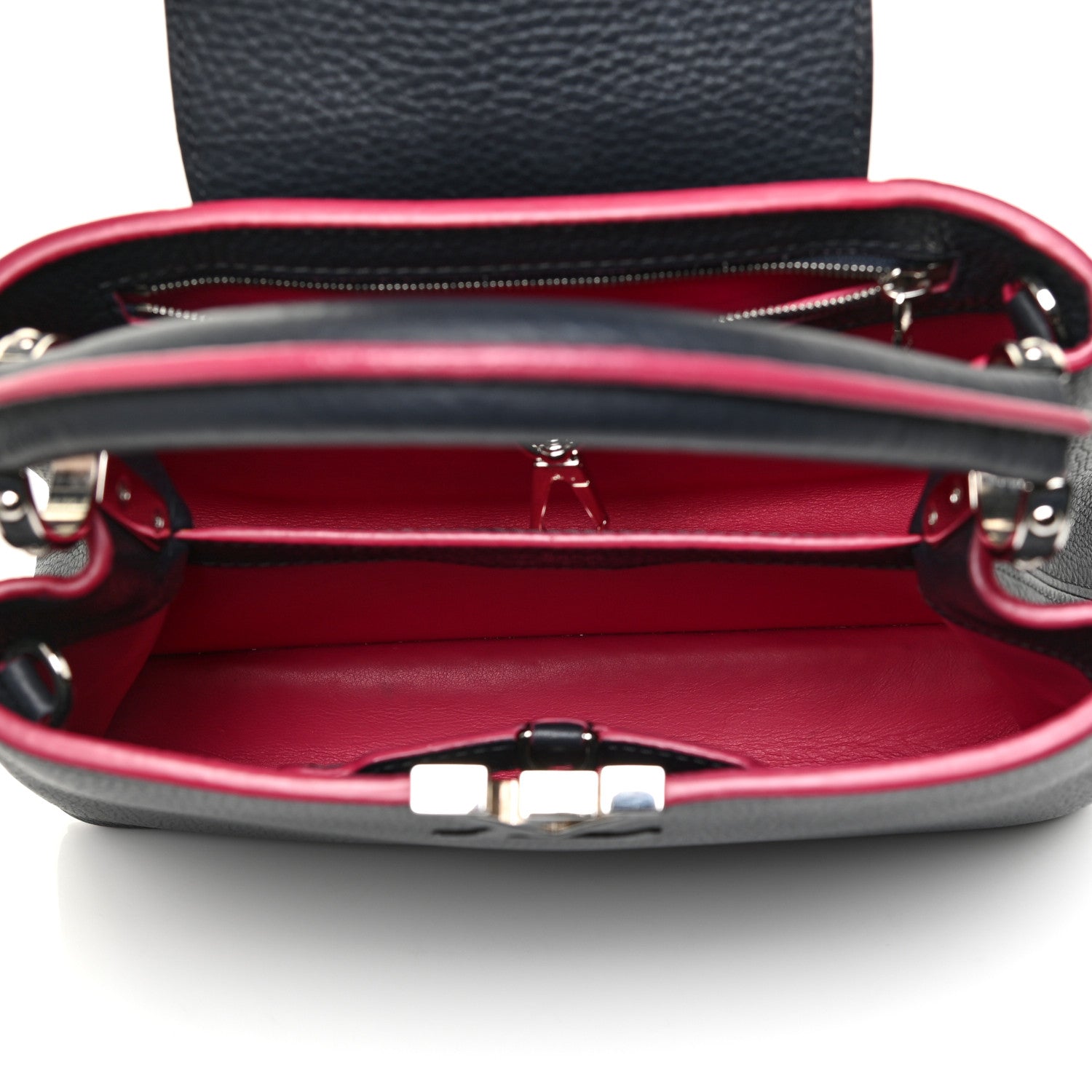 Louis Vuitton Taurillon Capucines BB Cobalt Fuchsia 5 of 11