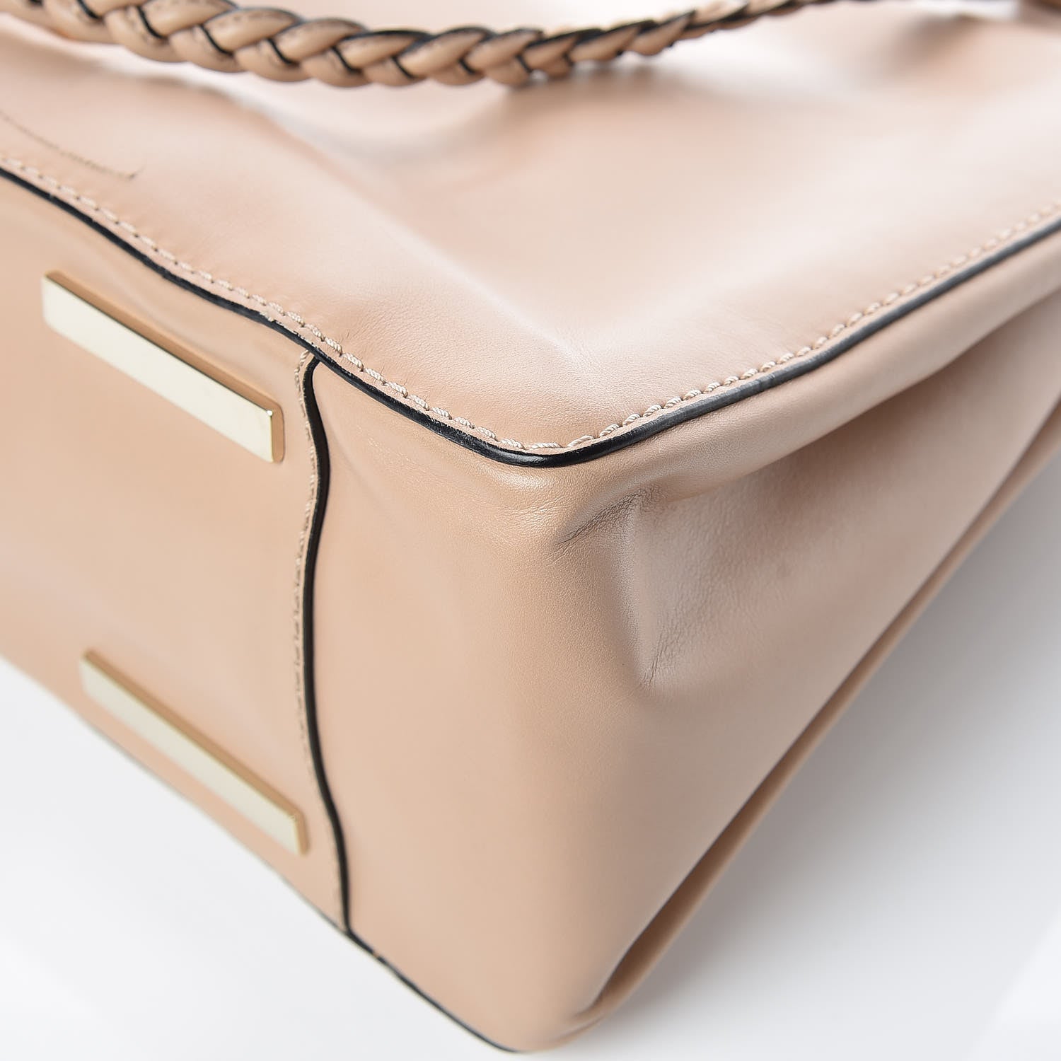 Valentino Garavani Vitello Demetra Satchel Beige 13 of 15