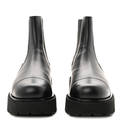 Chanel Calfskin Cap Toe CC Short Boots 39.5 Black 3 of 9