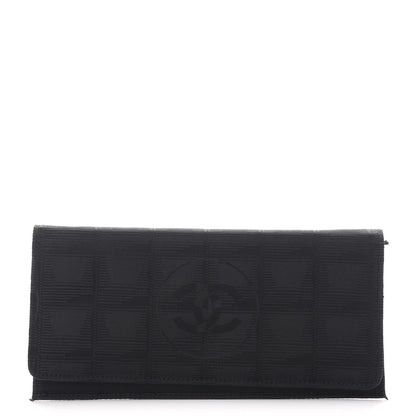 Chanel Nylon Travel Flap Wallet Black 1 of 12