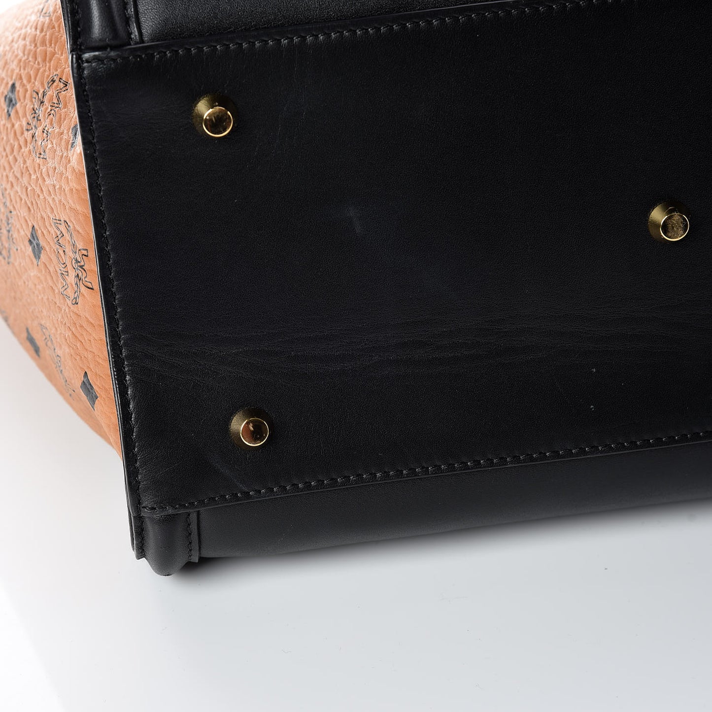 Calfskin Visetos Medium Kathy Tote Black