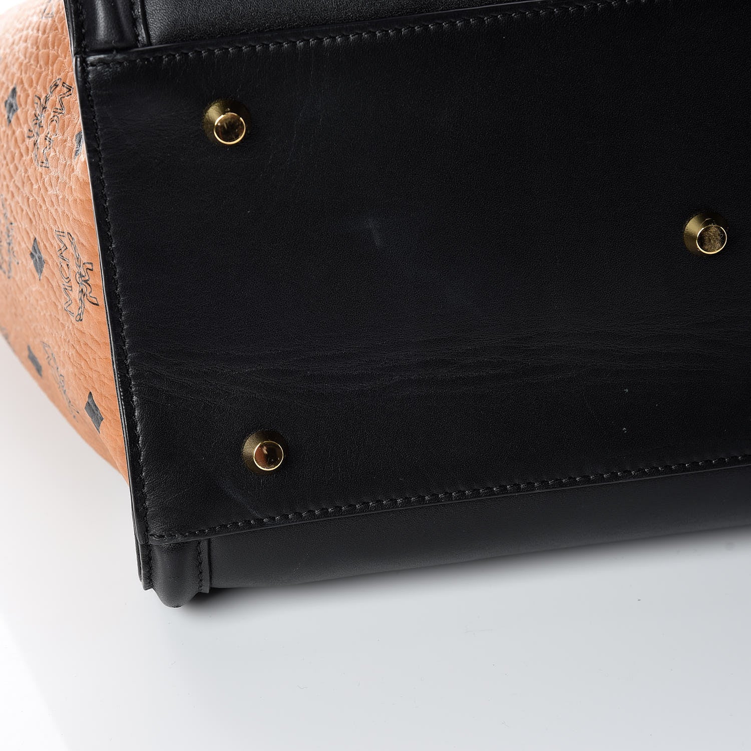 MCM Calfskin Visetos Medium Kathy Tote Black 13 of 21