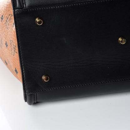 MCM Calfskin Visetos Medium Kathy Tote Black 13 of 21