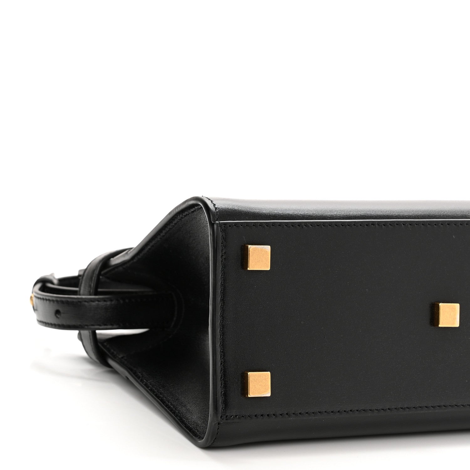 Saint Laurent Smooth Calfskin Manhattan Nano Shopper Tote Black 8 of 10