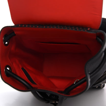 Christian Louboutin Calfskin Spiked Explorafunk Backpack Black 5 of 9