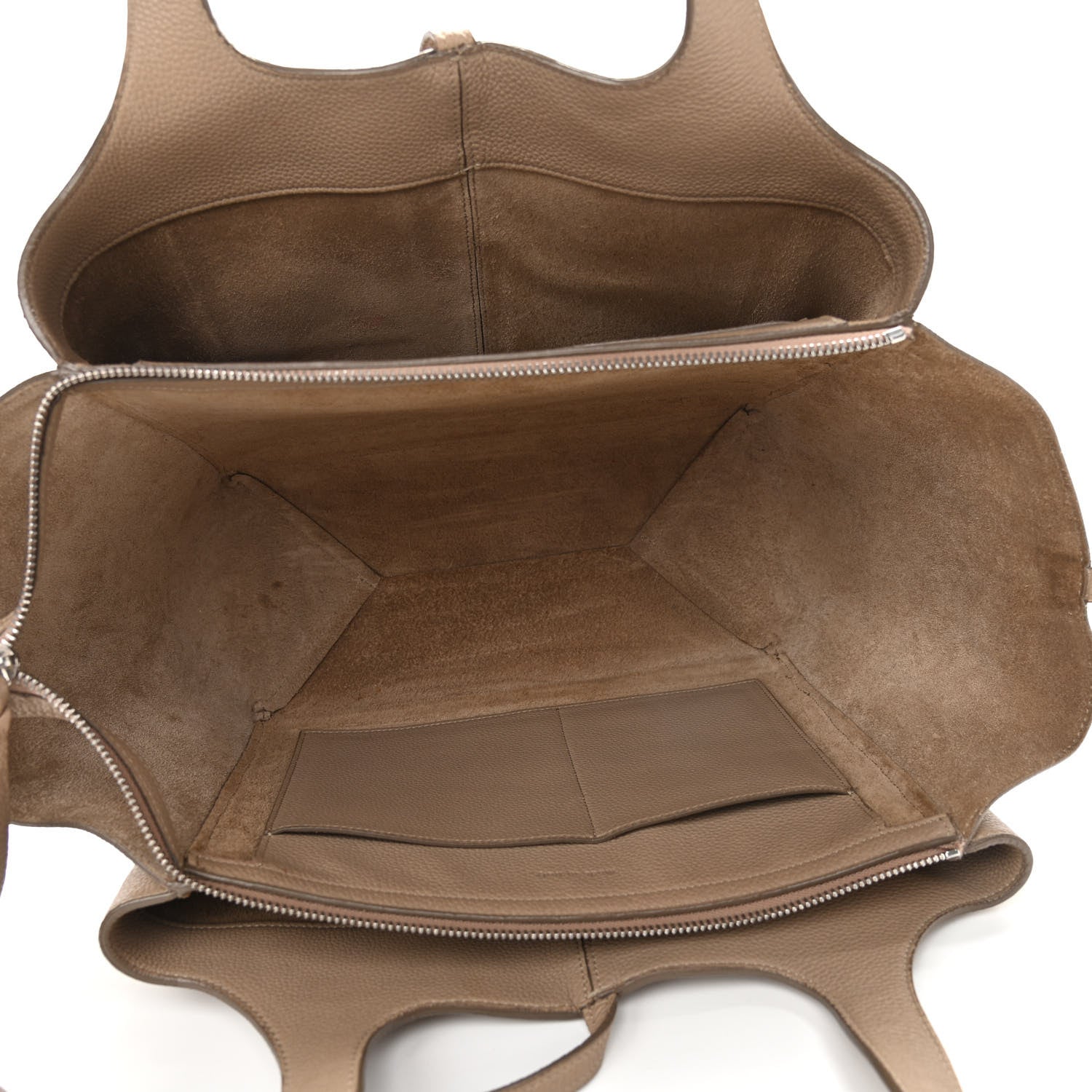 Celine Baby Grained Calfskin Small Tri-Fold Bag Light Taupe 5 of 18