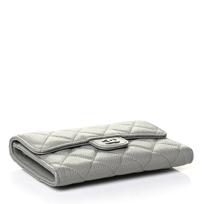 Chanel Caviar Quilted Small Flap Wallet Grey 3 of 6
