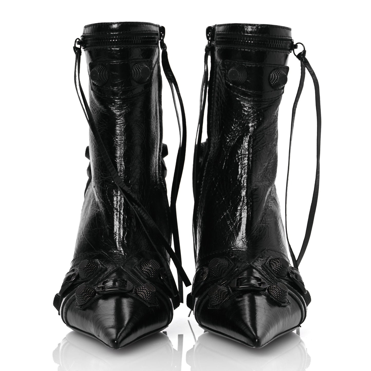 Agneau Arena Cagole 70mm Ankle Boots 38 Black