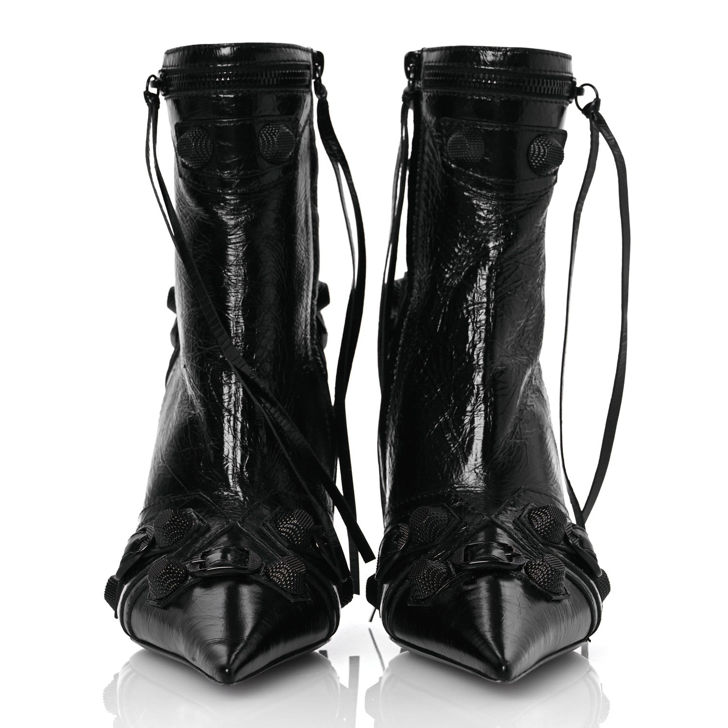 Balenciaga Agneau Arena Cagole 70mm Ankle Boots 38 Black 3 of 12