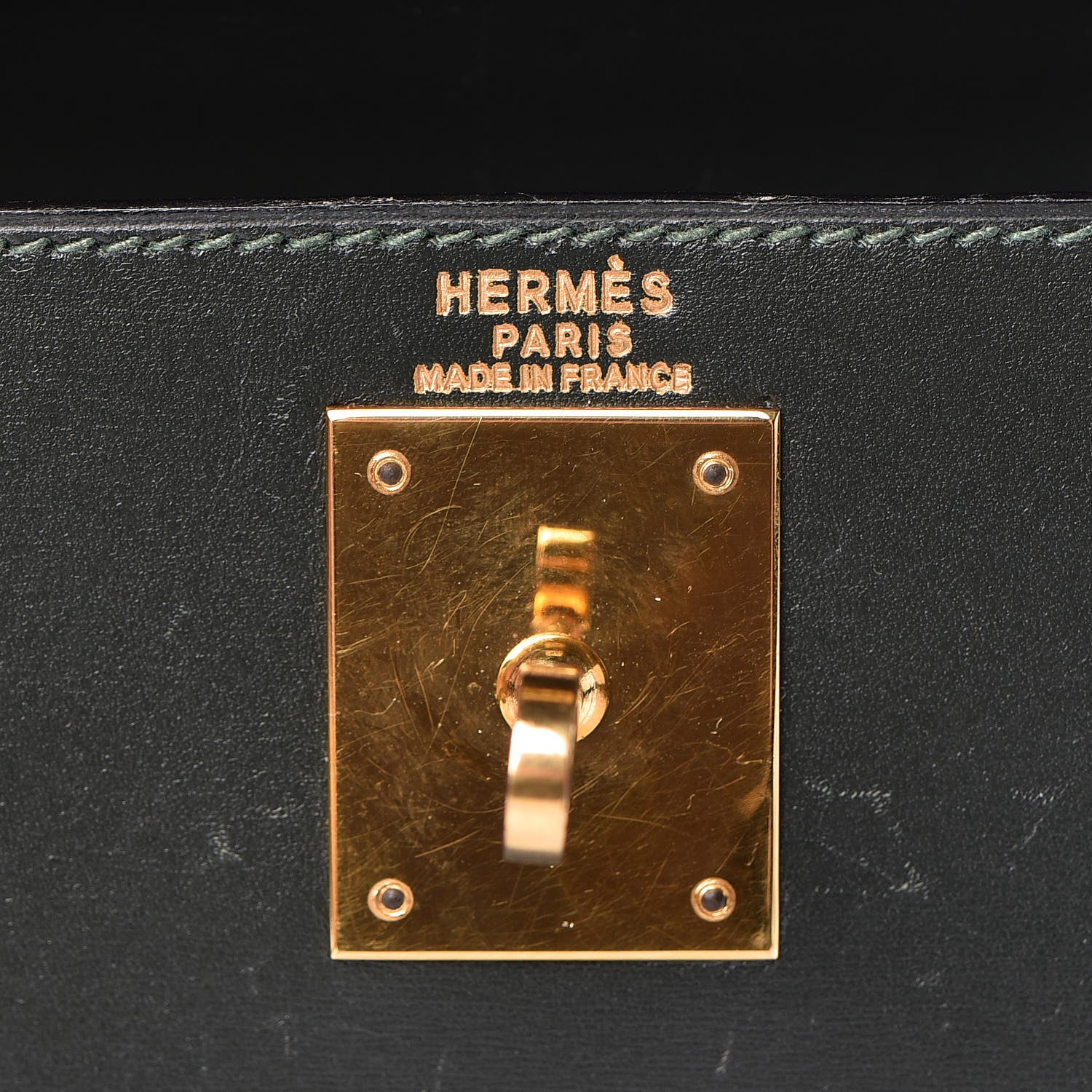 Hermes Box Kelly Sellier 28 Vert Fonce 8 of 49