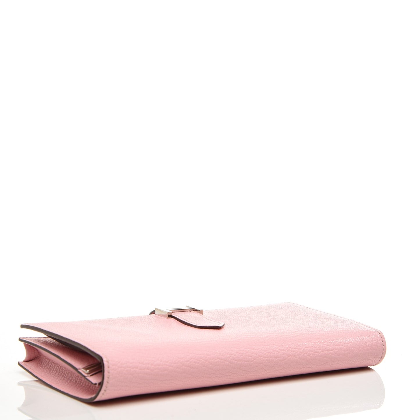 Chevre Mysore Bearn Gusset Wallet Rose Sakura