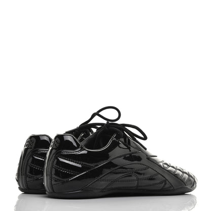 Balenciaga Patent Polyurethane Womens Zen Sneakers 39 Black 4 of 10