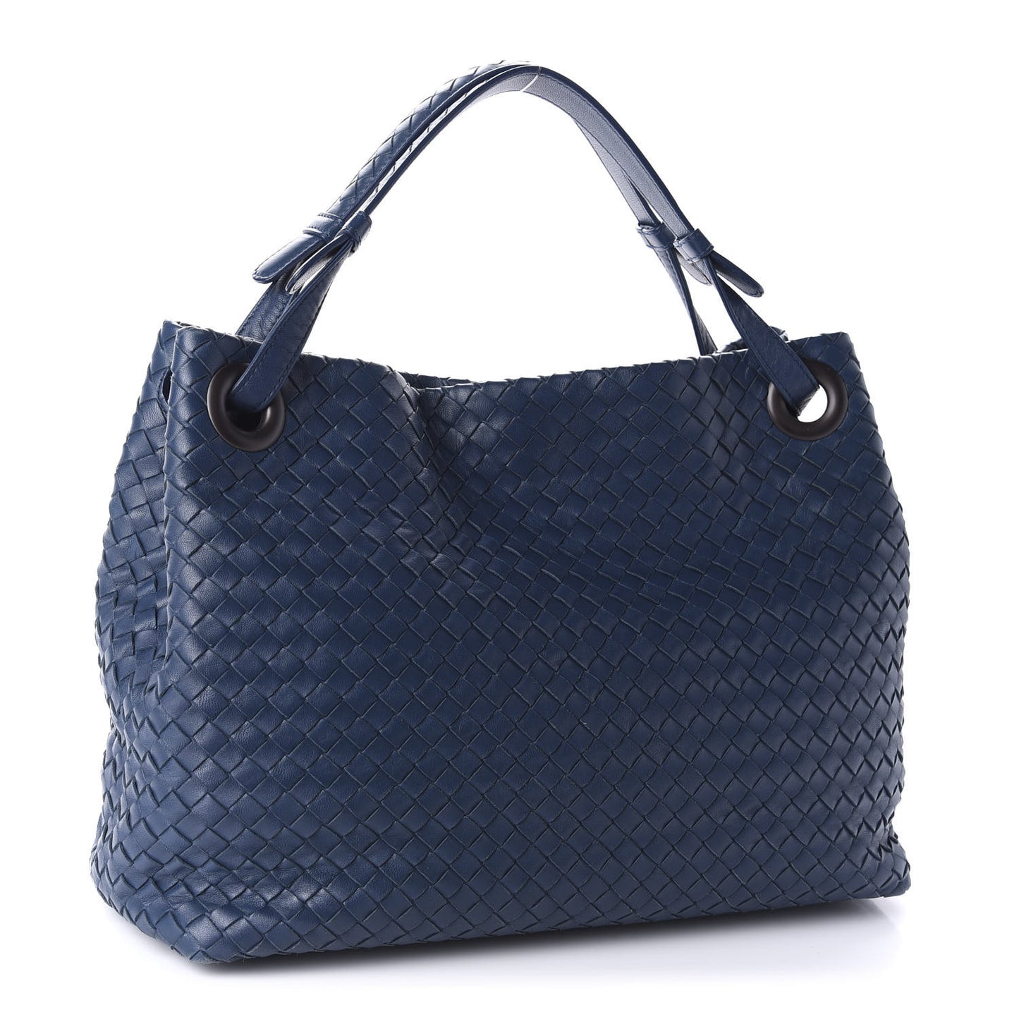 Nappa Intrecciato Medium Garda Bag Pacific