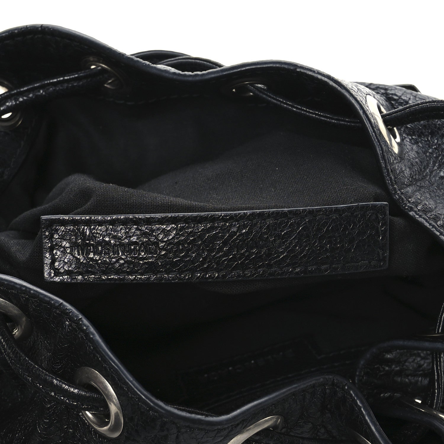 Balenciaga Agneau Arena Le Cagole Bucket Bag XS Black 8 of 13