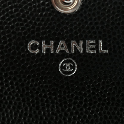 Chanel Caviar Quilted Small Boy Flap Wallet Black 6 of 8