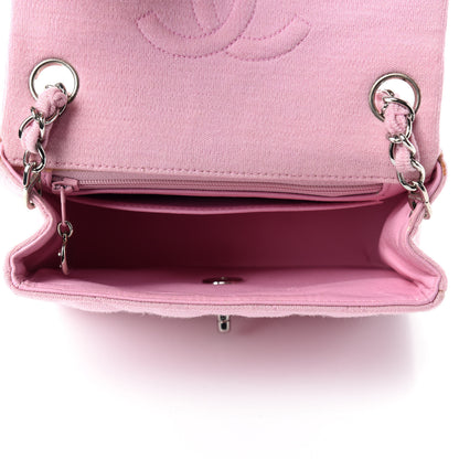 Chanel Jersey Quilted Mini Square Flap Pink 5 of 11