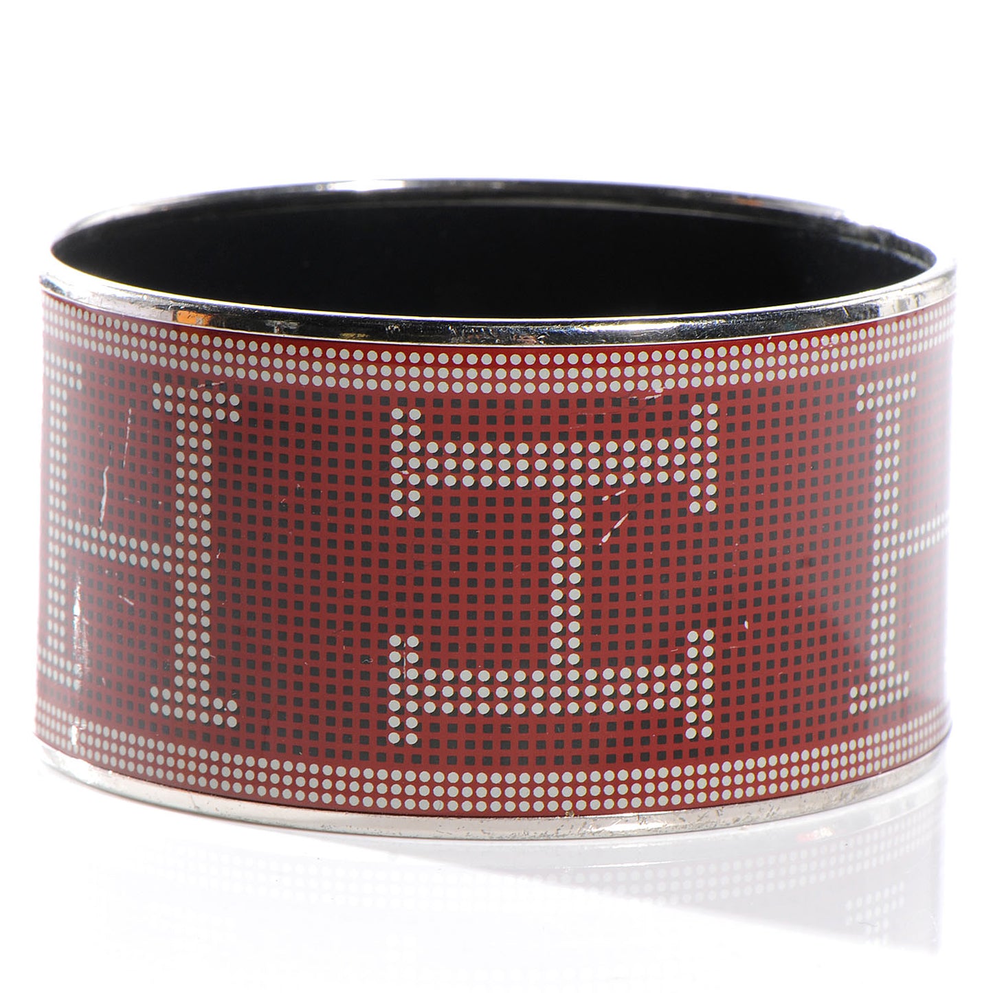 Enamel Printed Recherche H Extra Wide Bracelet 70