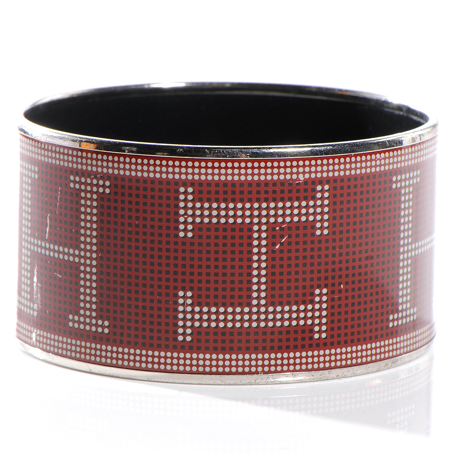 Hermes Enamel Printed Recherche H Extra Wide Bracelet 70 3 of 5