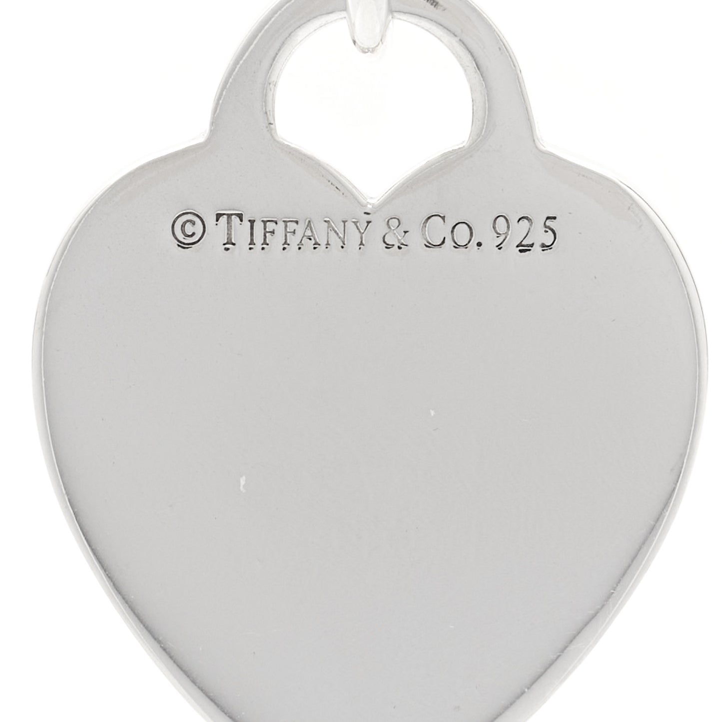 Sterling Silver Heart Tag Toggle Necklace
